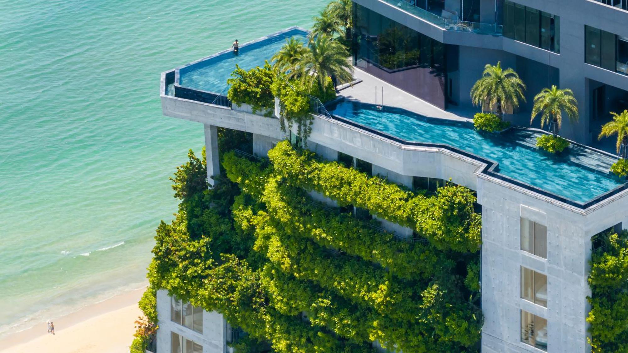 M Hotel Danang エクステリア 写真 The rooftop garden